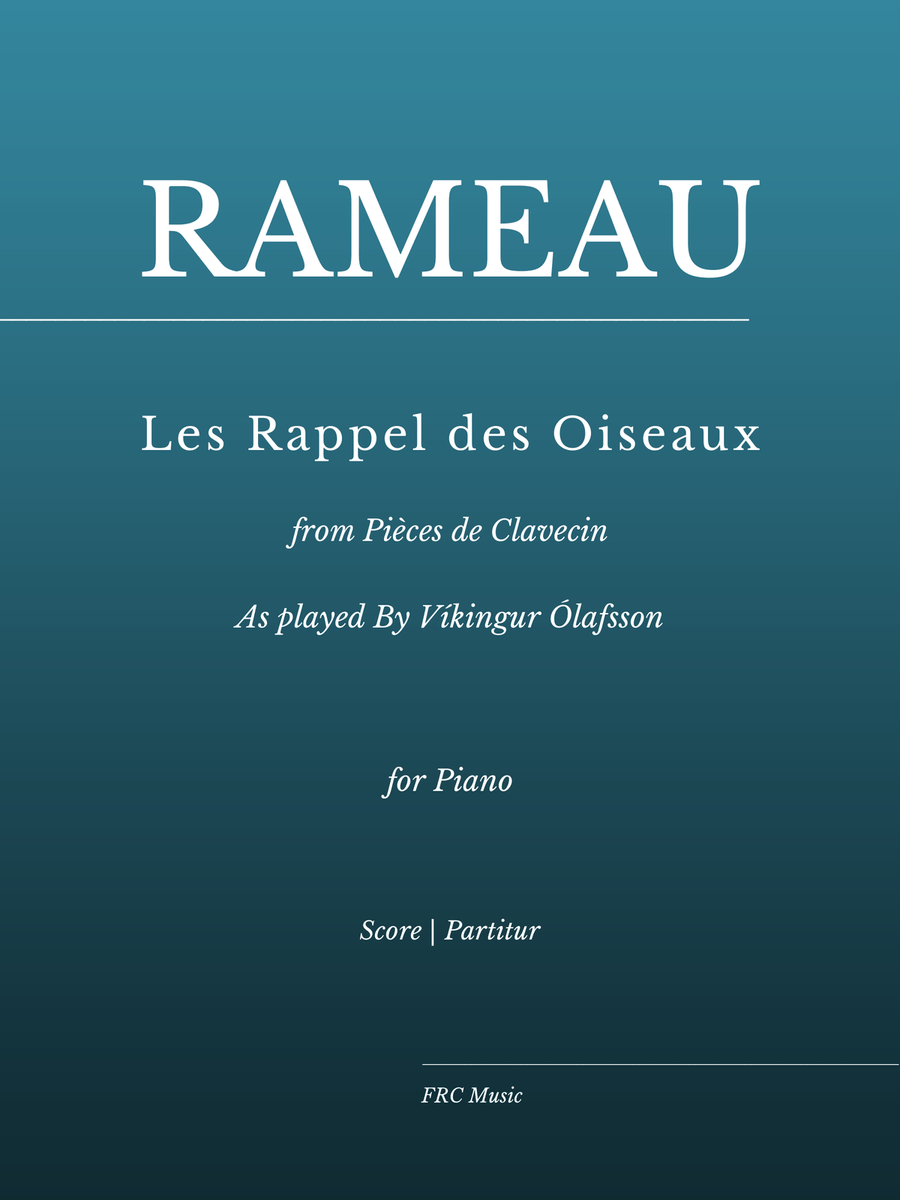 Les Rappel des Oiseaux - As interpreted by Víkingur Ólafsson Piano Method scores gallery preview page 1