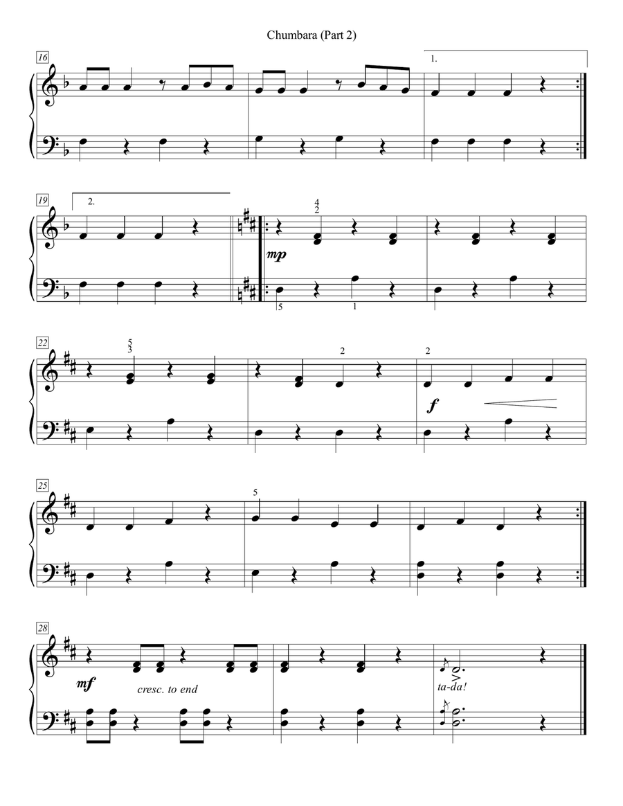 Chumbara (1P/6H) Chumbara (1P/6H) Piano Trio scores gallery preview page 5