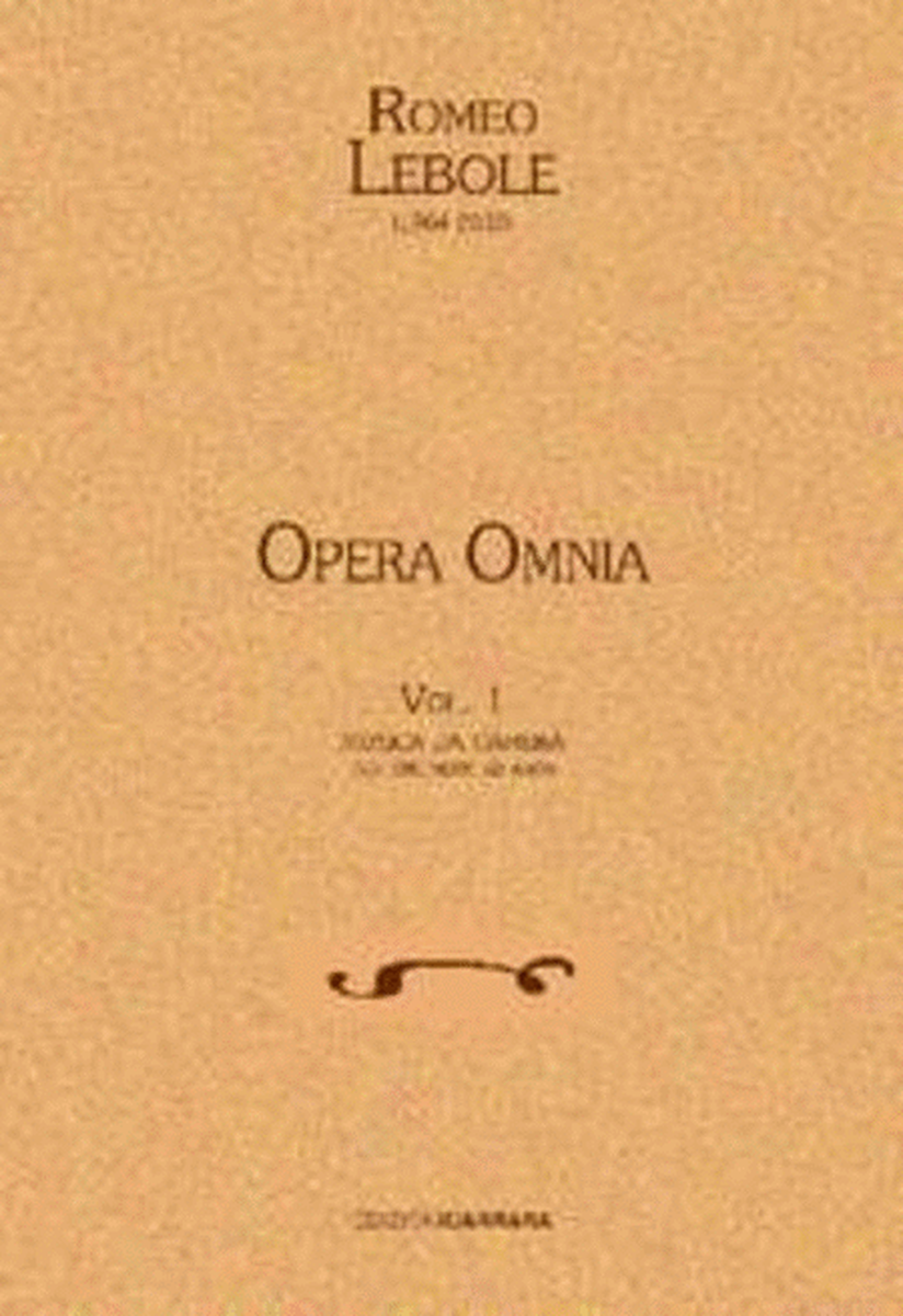Opera Omnia Vol. 1