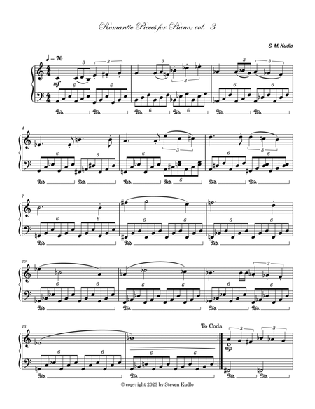 Romantic Pieces for Piano; Vol. 3 image number null