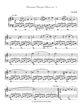 Romantic Pieces for Piano; Vol. 3
