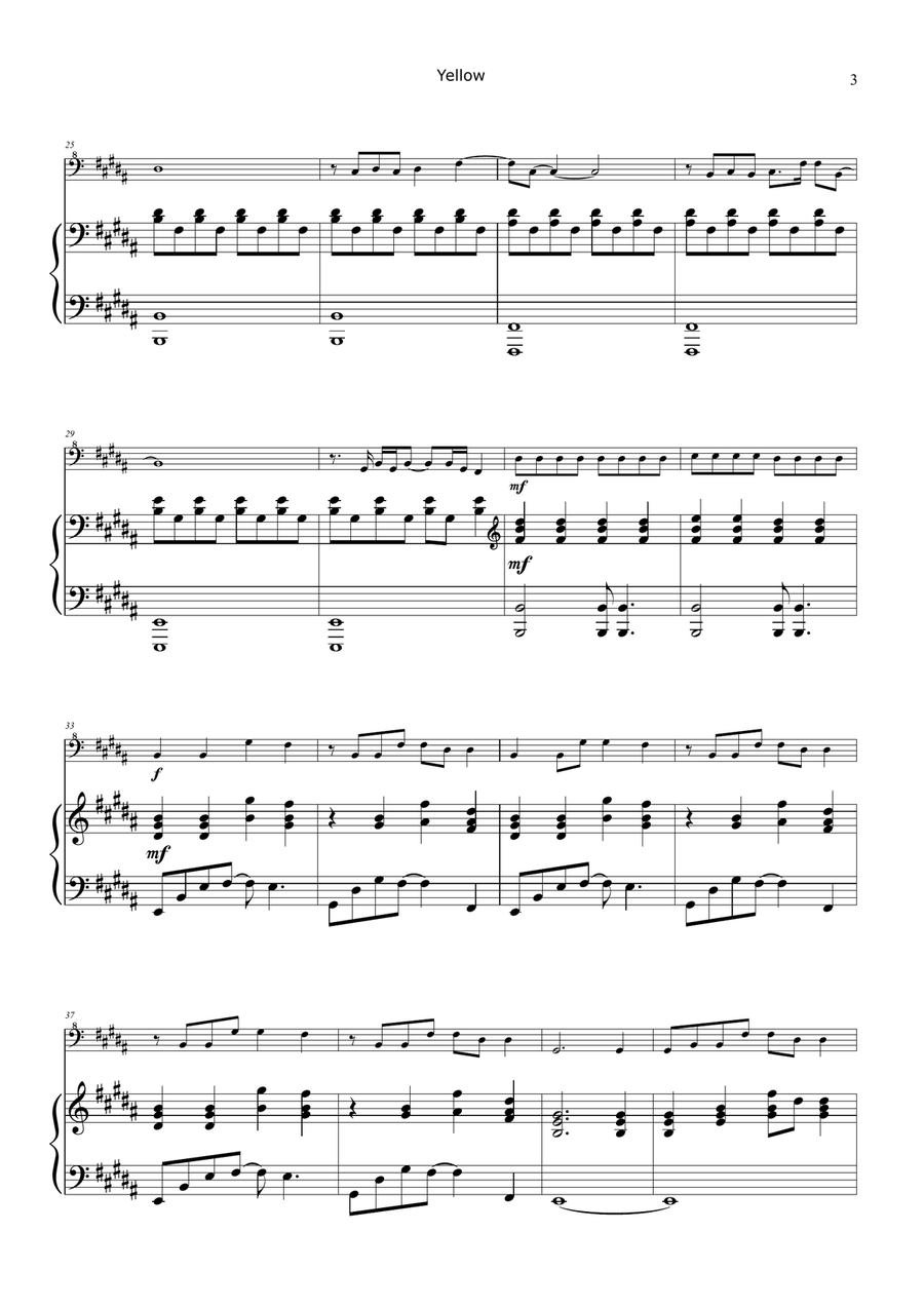 Yellow Chamber Music scores gallery preview page 3