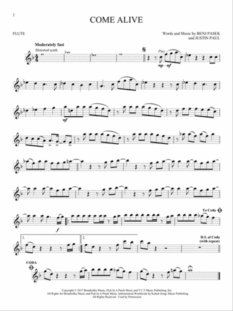 <br>Sheet music extract