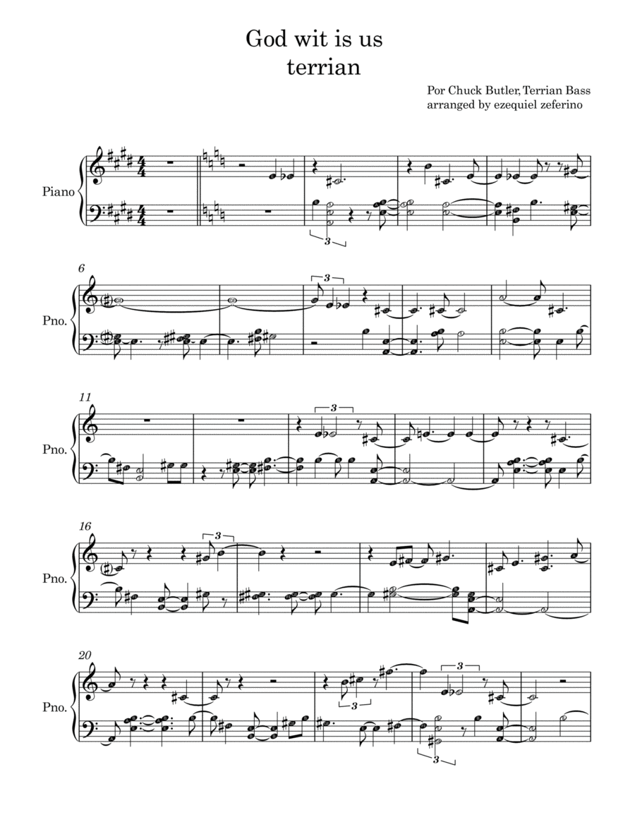God With Us Piano, Vocal, Guitar scores gallery preview page 1