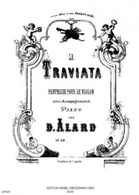 La Traviata : opera de Verdi : fantaisie pour le violon avec accompagnement de piano, op. 38