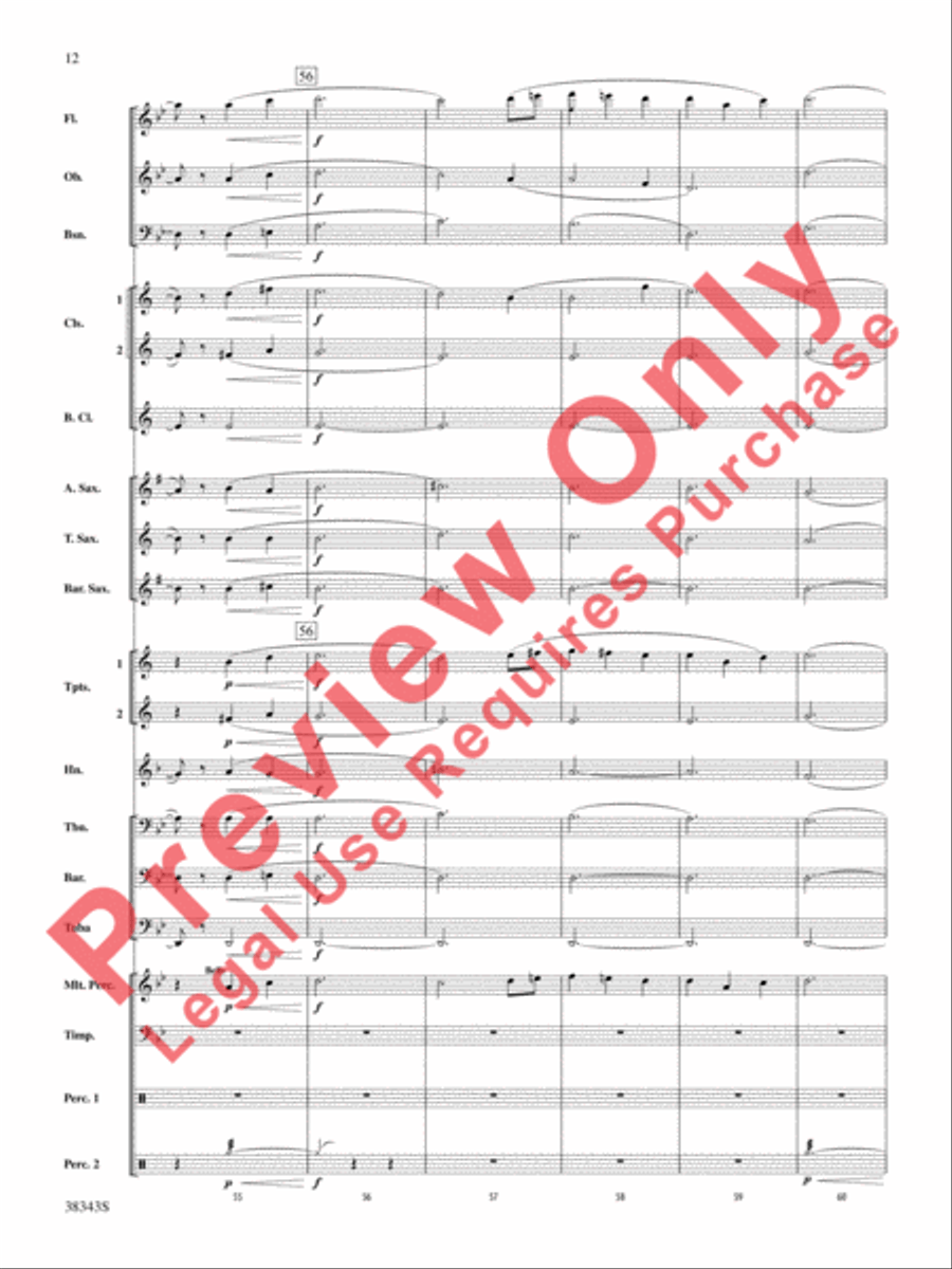 Harry Potter and the Deathly Hallows, Part 2, Selections from Concert Band scores gallery preview page 13