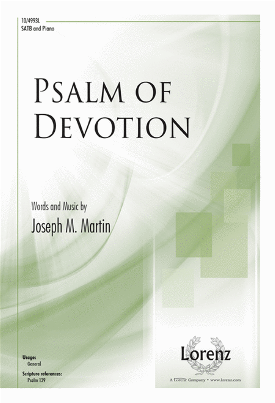 Psalm of Devotion 4-Part scores gallery preview page 1