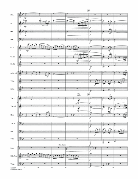 Cantique de Noel (O Holy Night) - Conductor Score (Full Score)