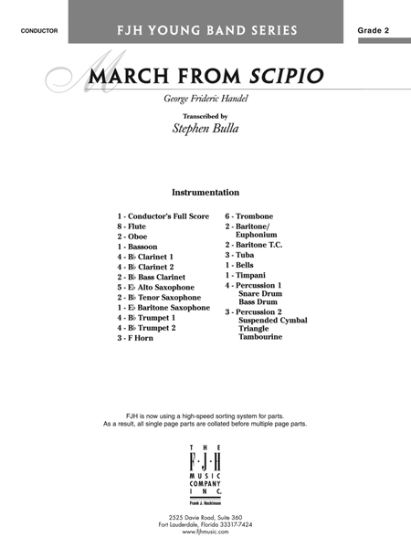 March from Scipio: Score