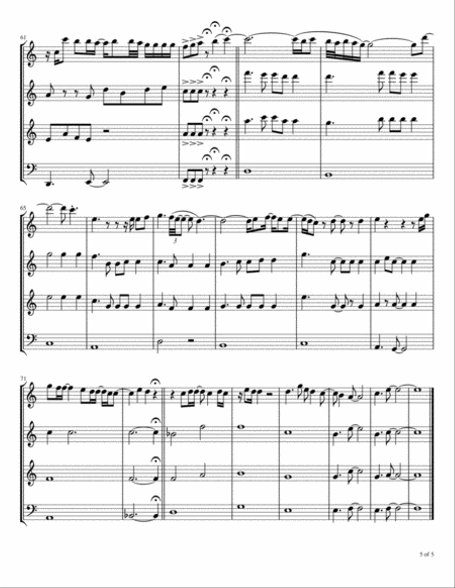 Gravity Gravity Woodwind Quartet scores gallery preview page 6