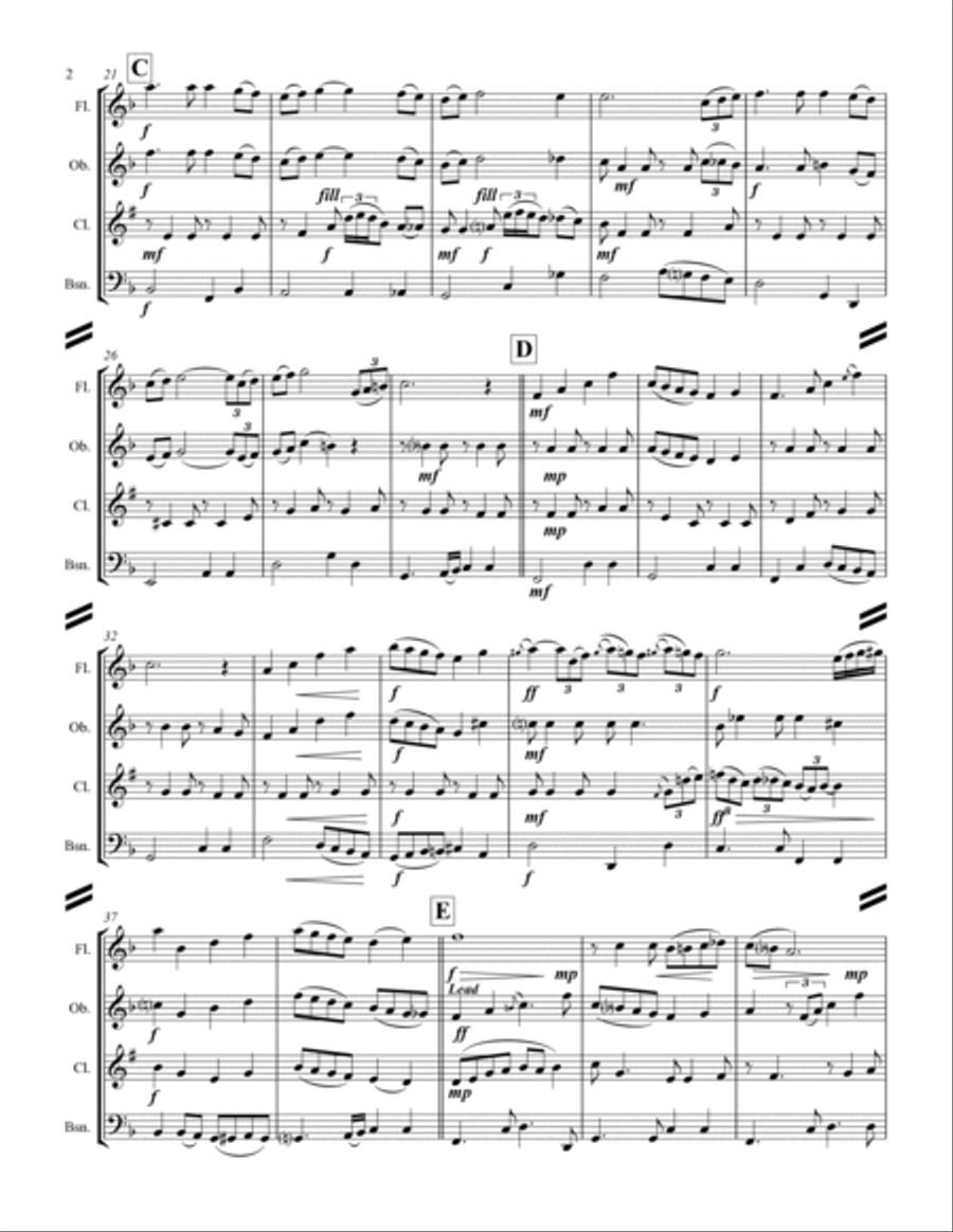 Have Yourself A Merry Little Christmas from MEET ME IN ST. LOUIS Woodwind Quartet scores gallery preview page 3