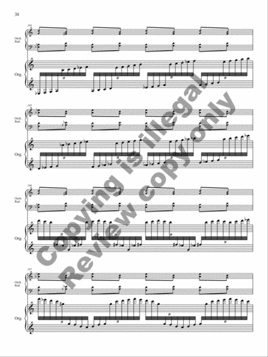 Triptych for Organ and Large Orchestra Orchestra scores gallery preview page 15