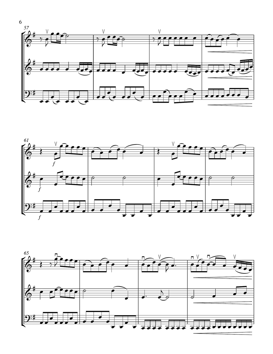 Somewhere Only We Know String Trio scores gallery preview page 6