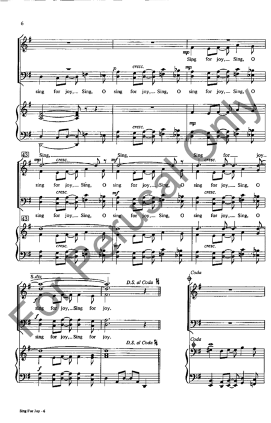 Sing For Joy Sing For Joy SSATB scores gallery preview page 6