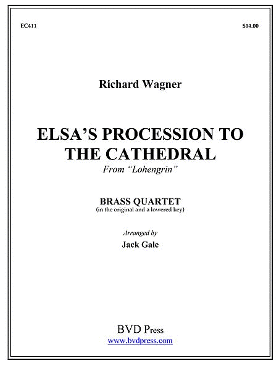 Elsa's Procession to the Cathedral Brass Quartet scores gallery preview page 1