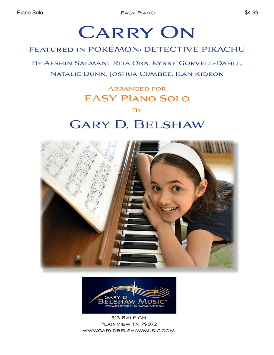 Carry On Easy Piano scores gallery preview page 1