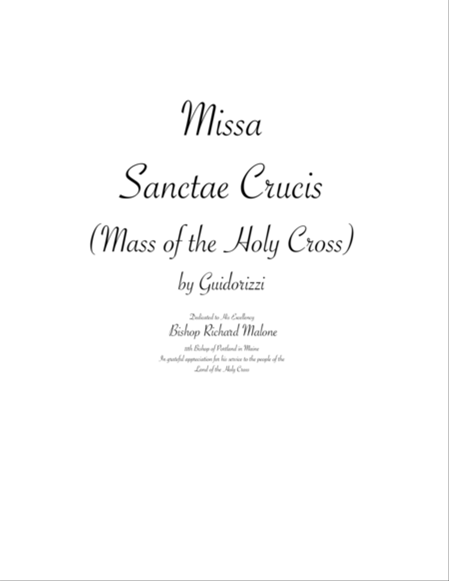 Missa Sanctae Crucis 4-Part scores gallery preview page 1