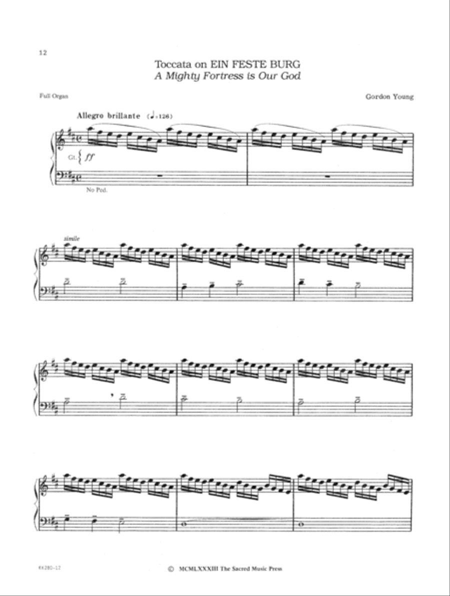 Gordon Young Organ Album Organ Solo scores gallery preview page 4