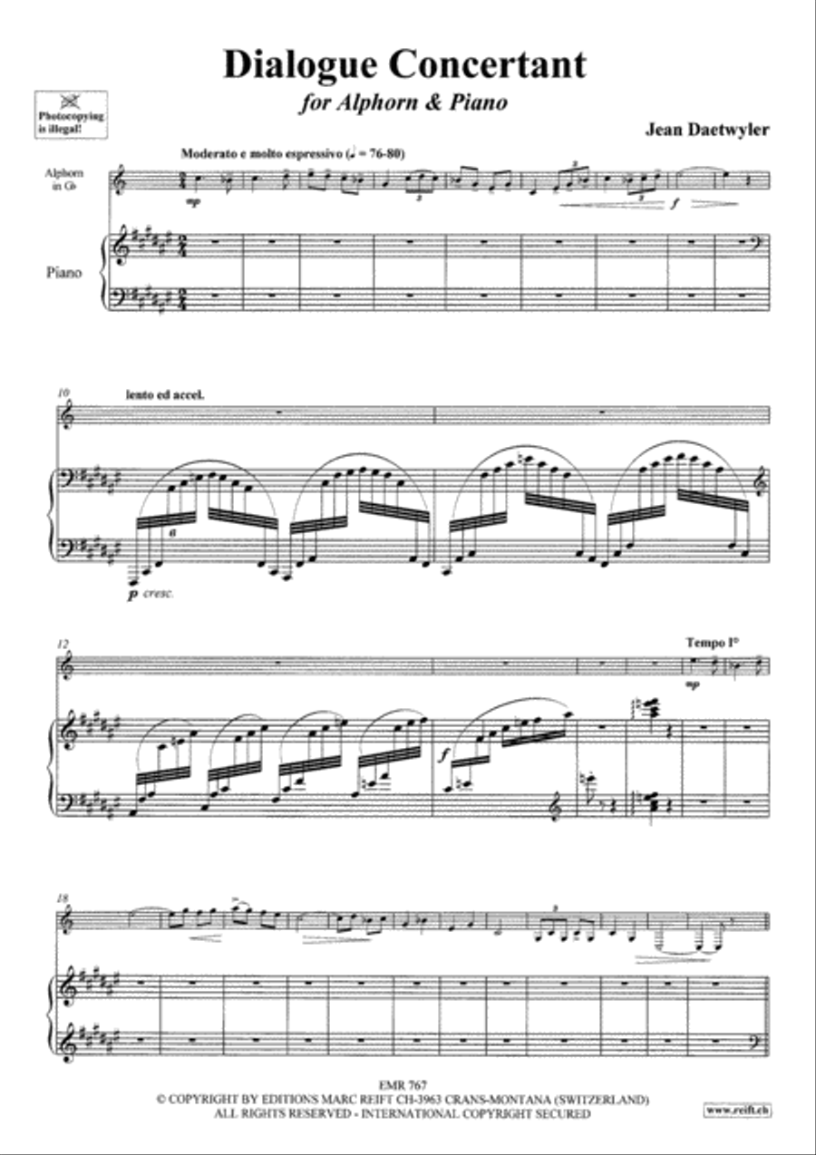 Dialogue Concertant Piano Accompaniment scores gallery preview page 3