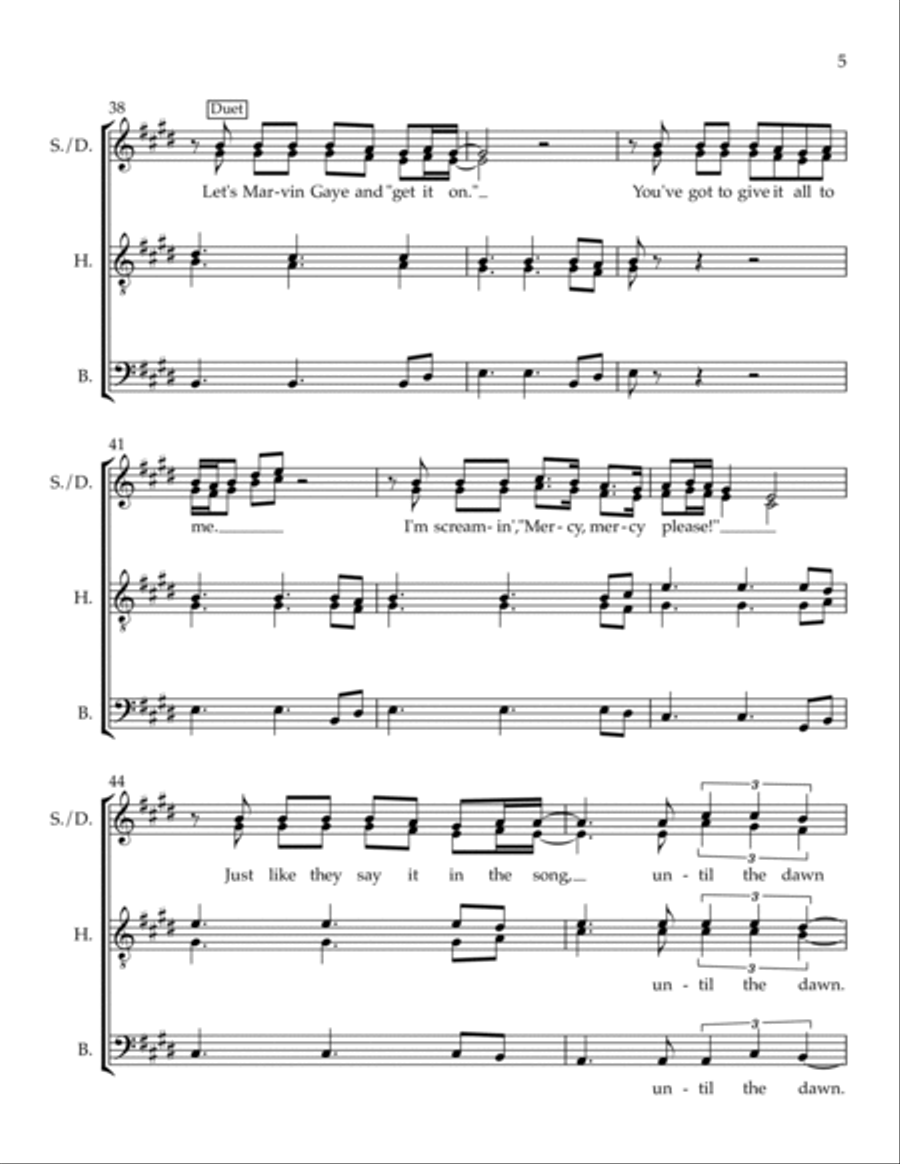 Marvin Gaye TTBB scores gallery preview page 5