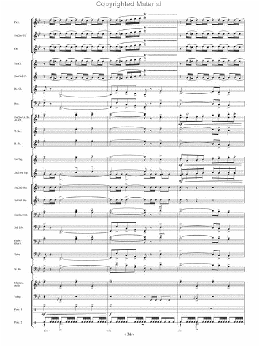 Broad Stripes and Bright Stars Concert Band scores gallery preview page 33