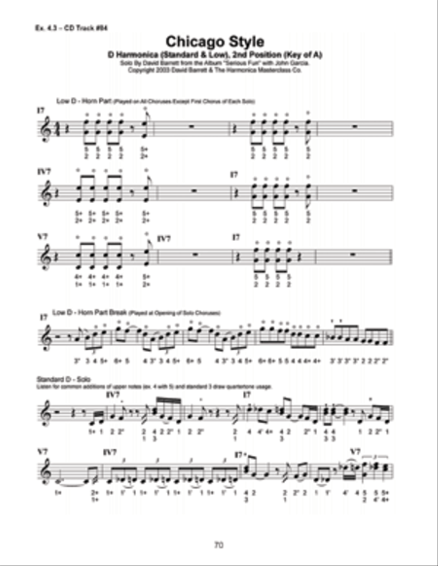 Improvising Blues Harmonica Harmonica scores gallery preview page 5