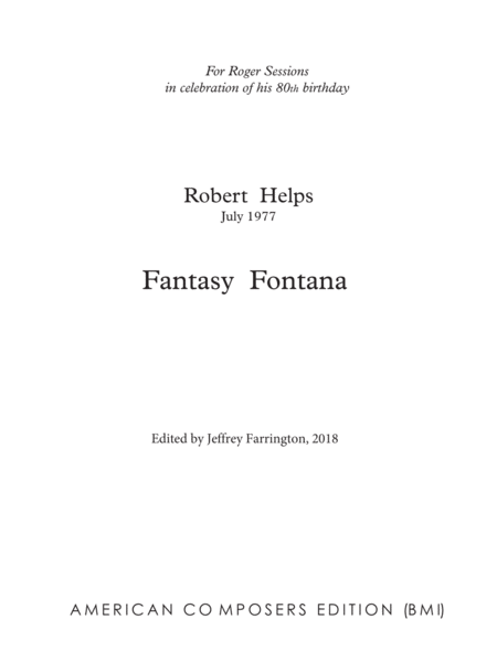 [Helps] Fantasy Fontana