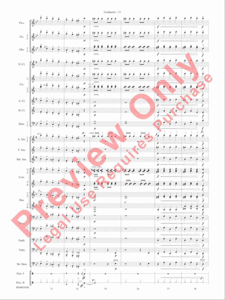 Golden Jubilee Concert Band scores gallery preview page 16
