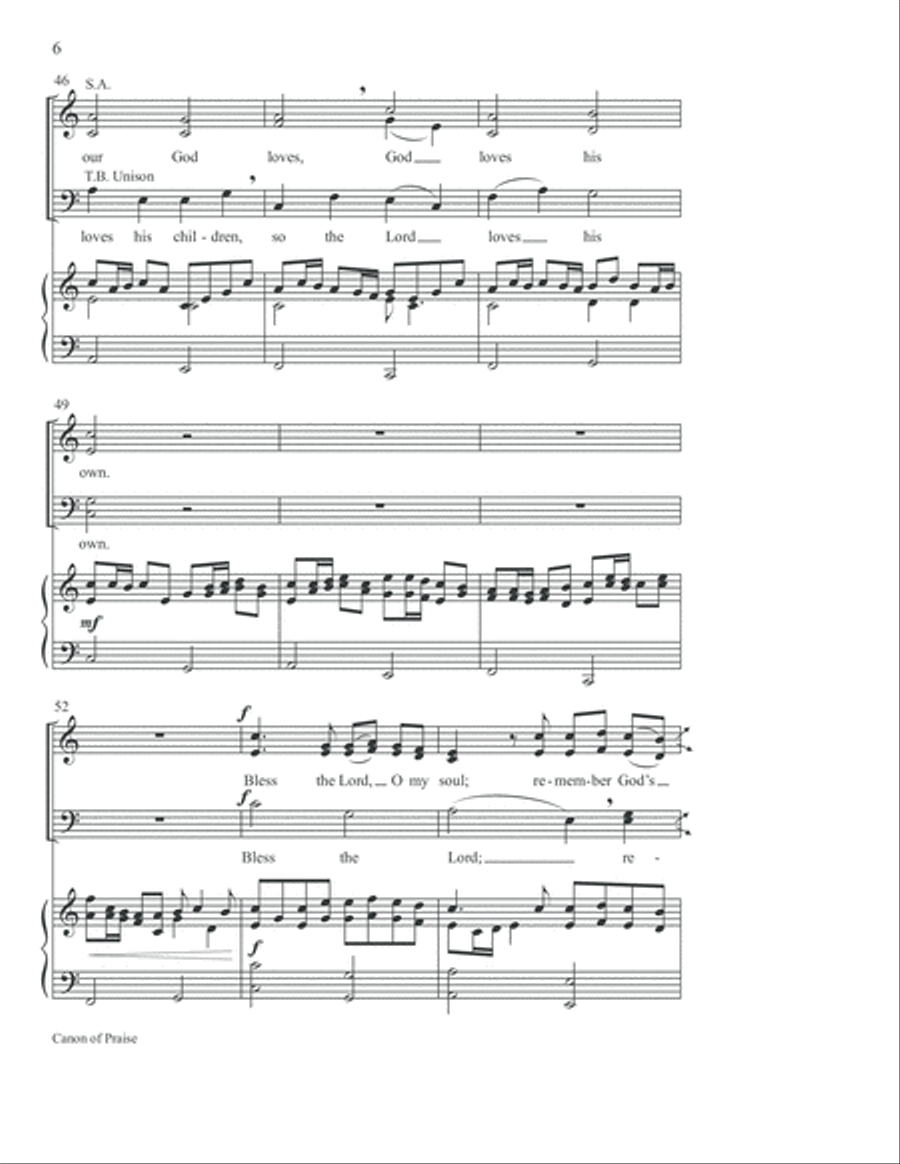 Canon of Praise Choir scores gallery preview page 6