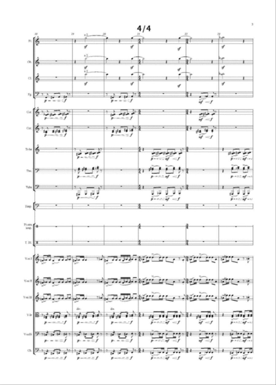 Capriccio for symphonic orchestra (score and instrumental parts) Full Orchestra scores gallery preview page 5