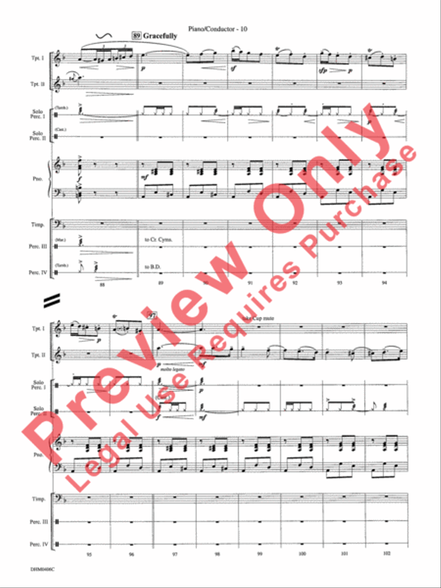 Carmen Fantasia Trumpet Duet scores gallery preview page 14