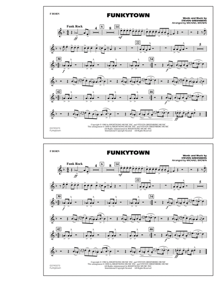 Funkytown - F Horn