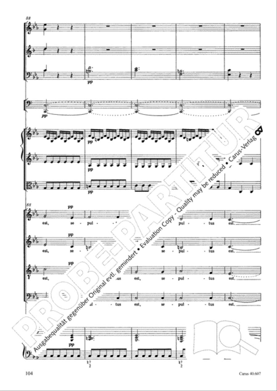 Mass in time of war (Missa in tempore belli) 4-Part scores gallery preview page 114