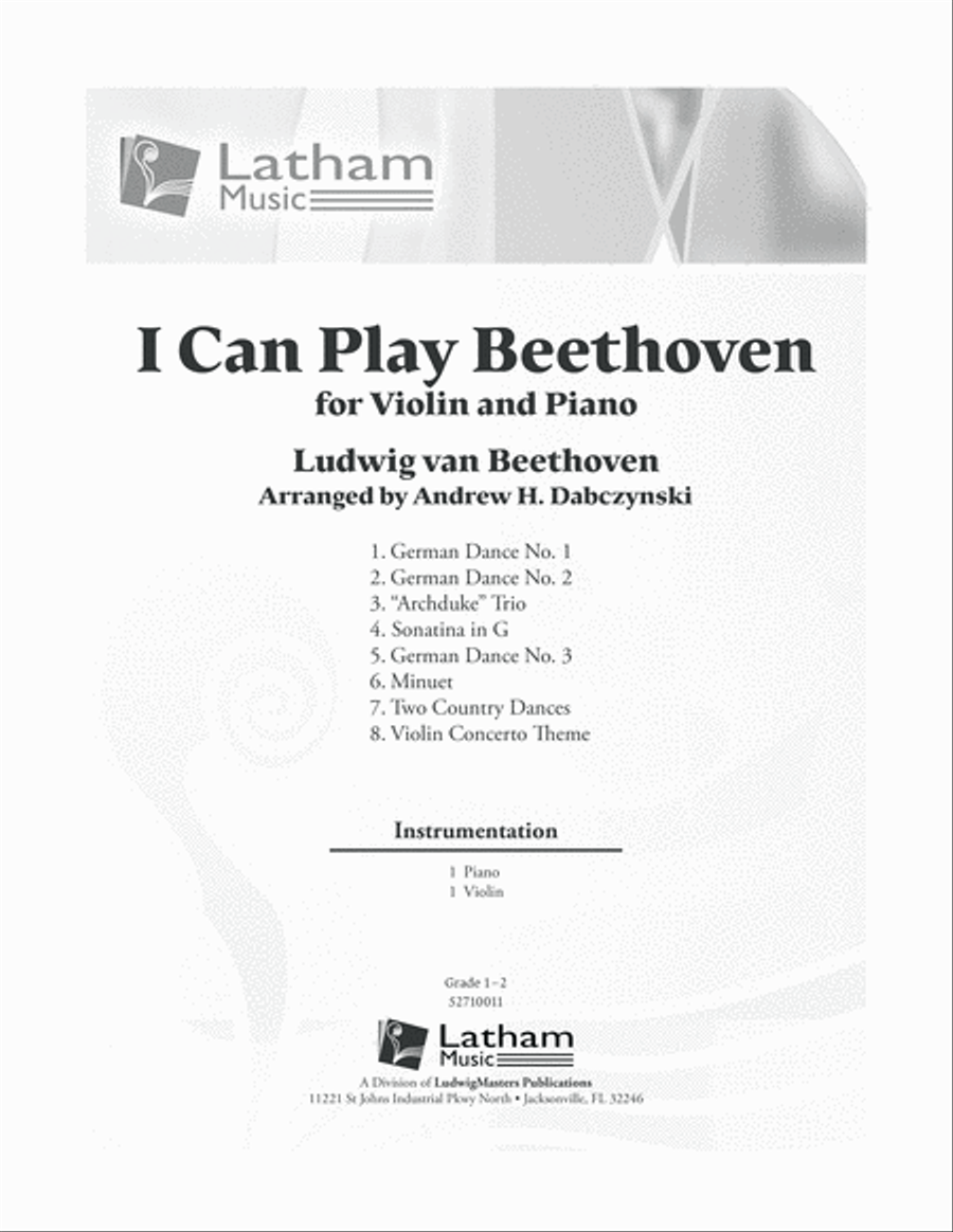 I Can Play Beethoven Violin Solo scores gallery preview page 1