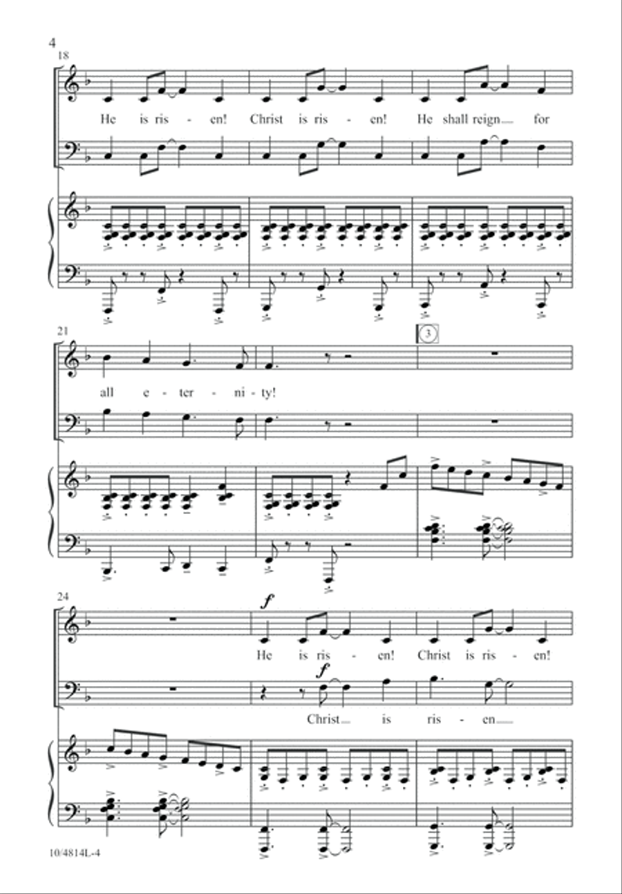 Resurrection Victory 3-Part scores gallery preview page 4
