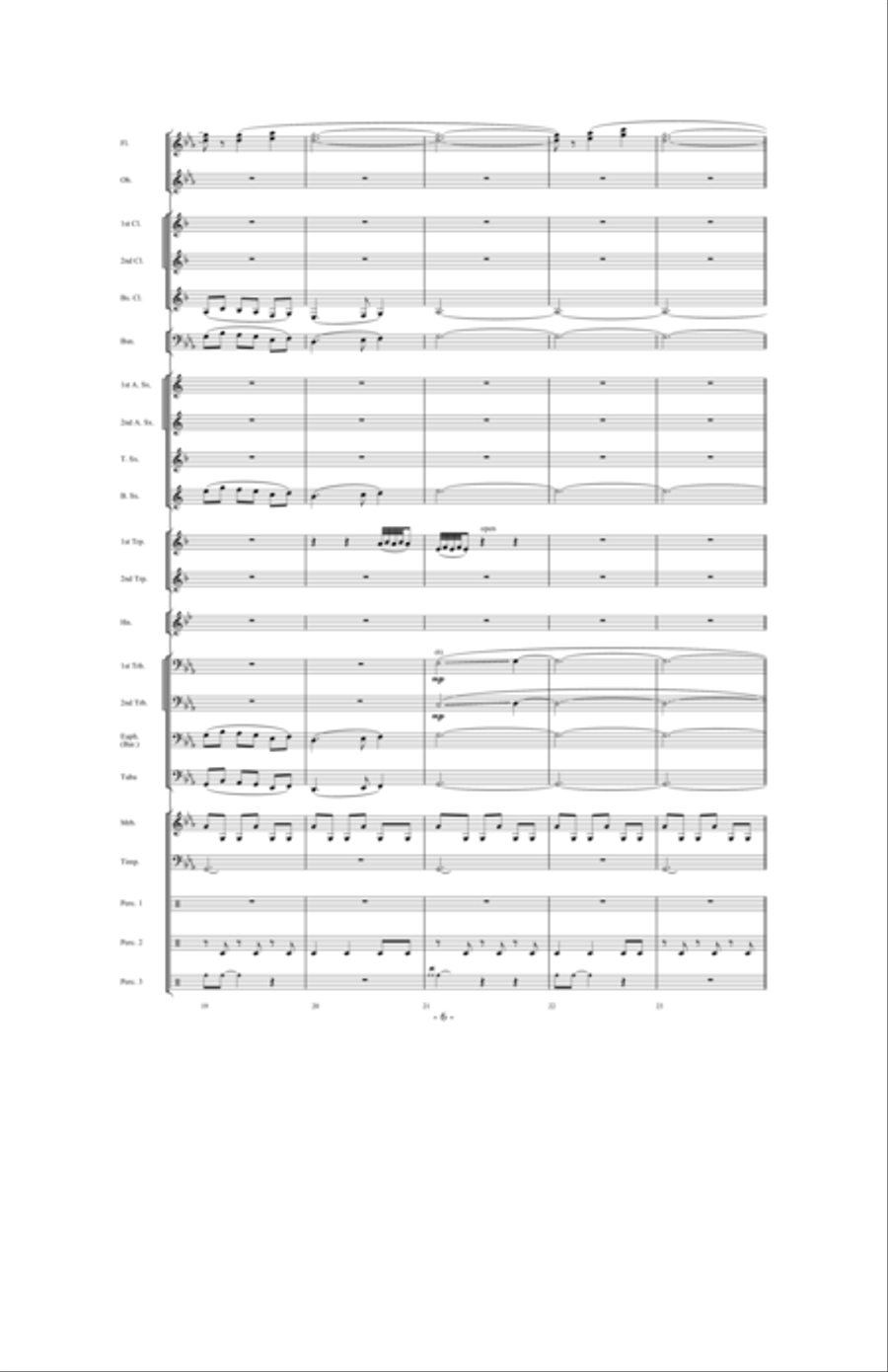 Invocation and African Dance Concert Band scores gallery preview page 5