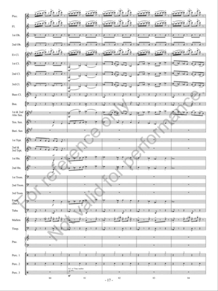 Downtown Scherzo Concert Band scores gallery preview page 18