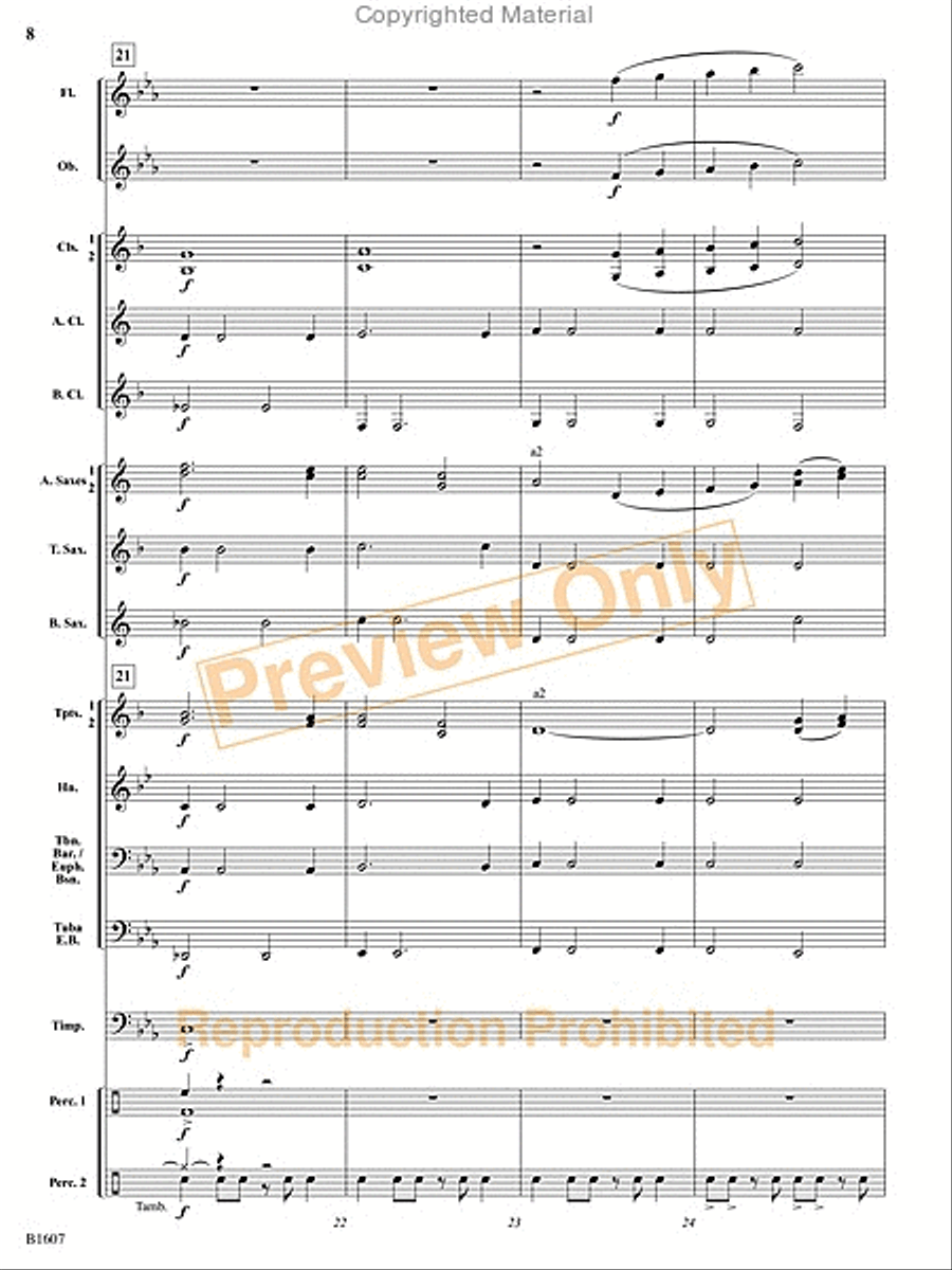 The Fires of Bandai The Fires of Bandai Concert Band scores gallery preview page 29