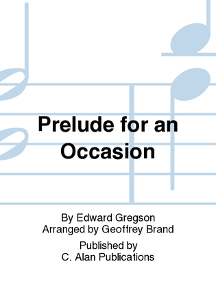 Prelude for an Occasion