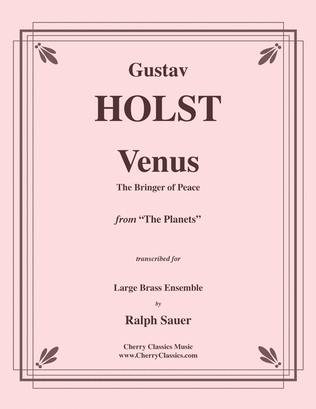 Venus, The Bringer of Peace for 14 part Brass Ensemble & Glockenspiel