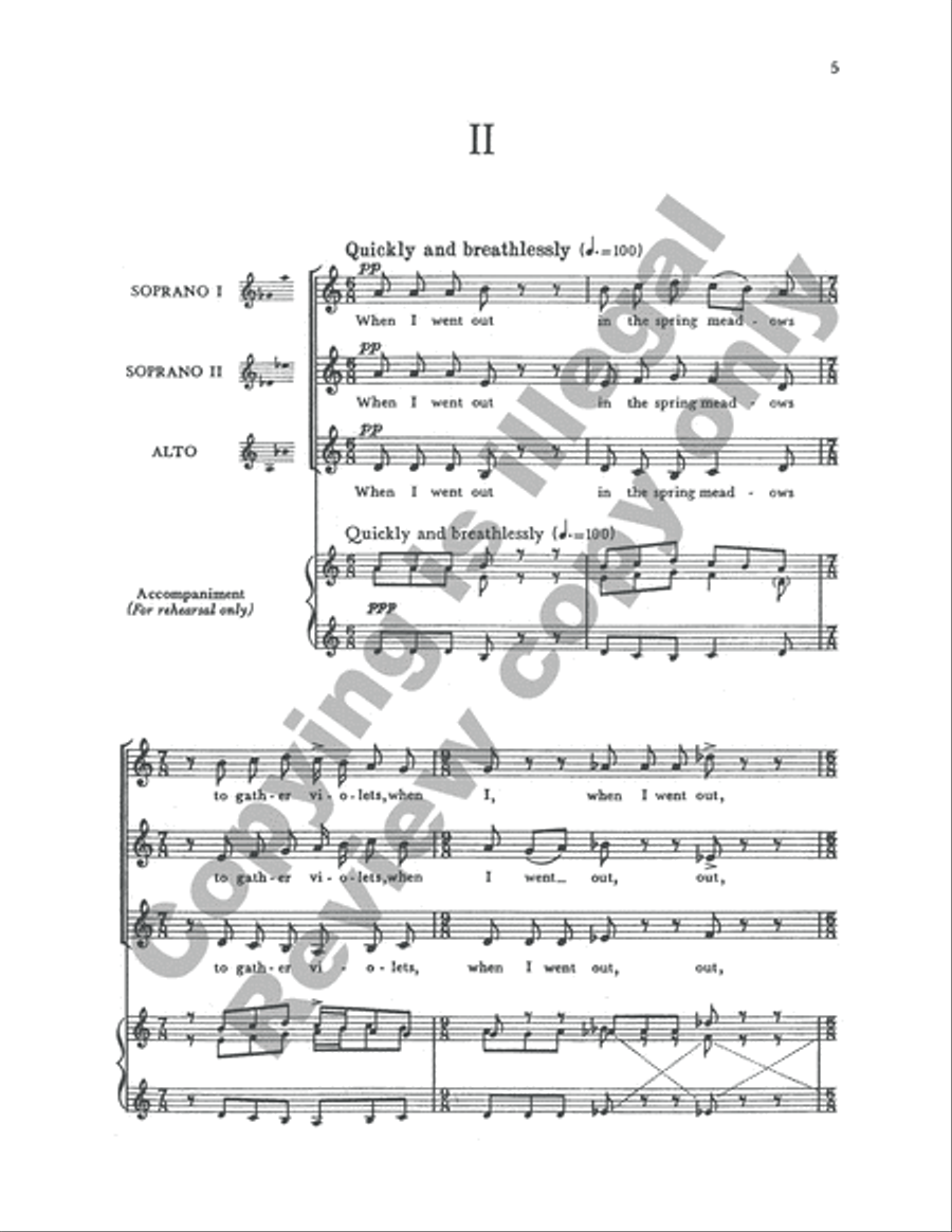 Reflections Japanese SSA scores gallery preview page 4