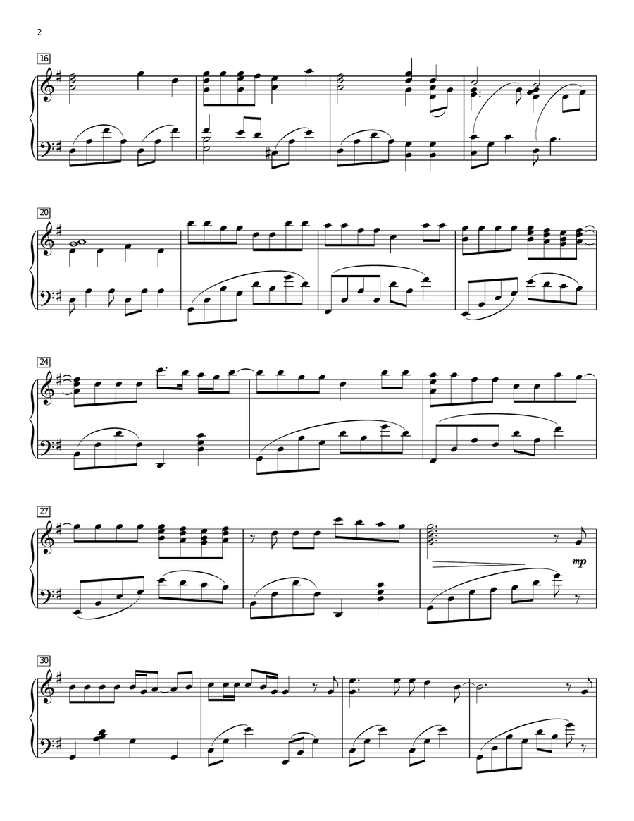 Just Give Me A Reason Piano Solo scores gallery preview page 2