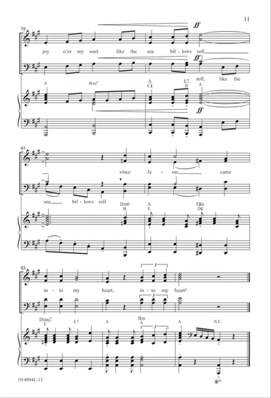 Since Jesus Came Into My Heart 4-Part scores gallery preview page 11