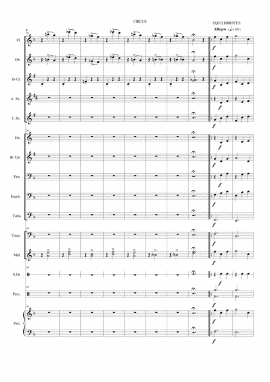 Circus (Band) Concert Band scores gallery preview page 6