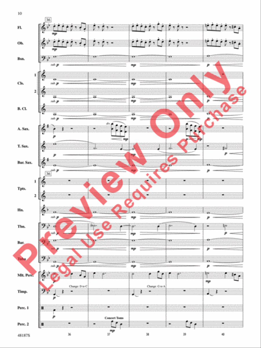 Fortaleza Concert Band scores gallery preview page 11