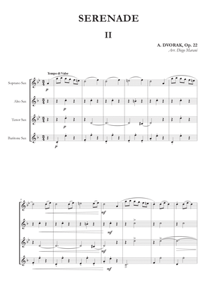 Waltz from Serenade Op. 22 for Saxophone Quartet