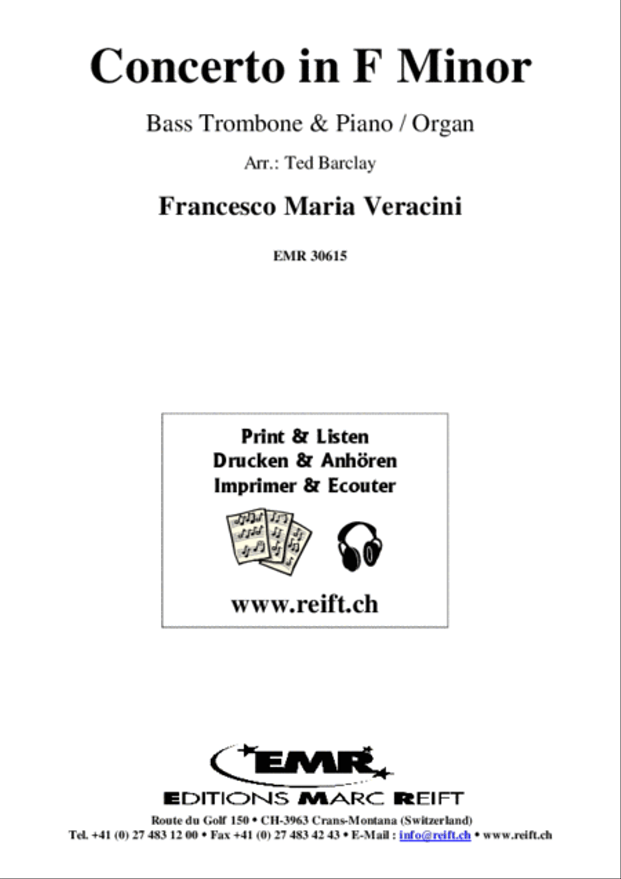 Concerto in F Minor Concerto in F Minor Trombone scores gallery preview page 2