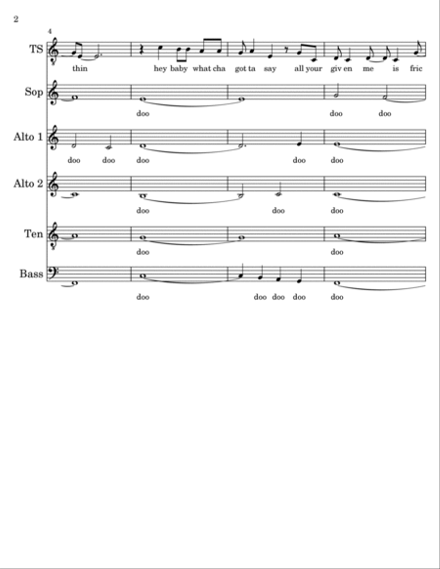 Everybody Talks Everybody Talks A Cappella scores gallery preview page 2
