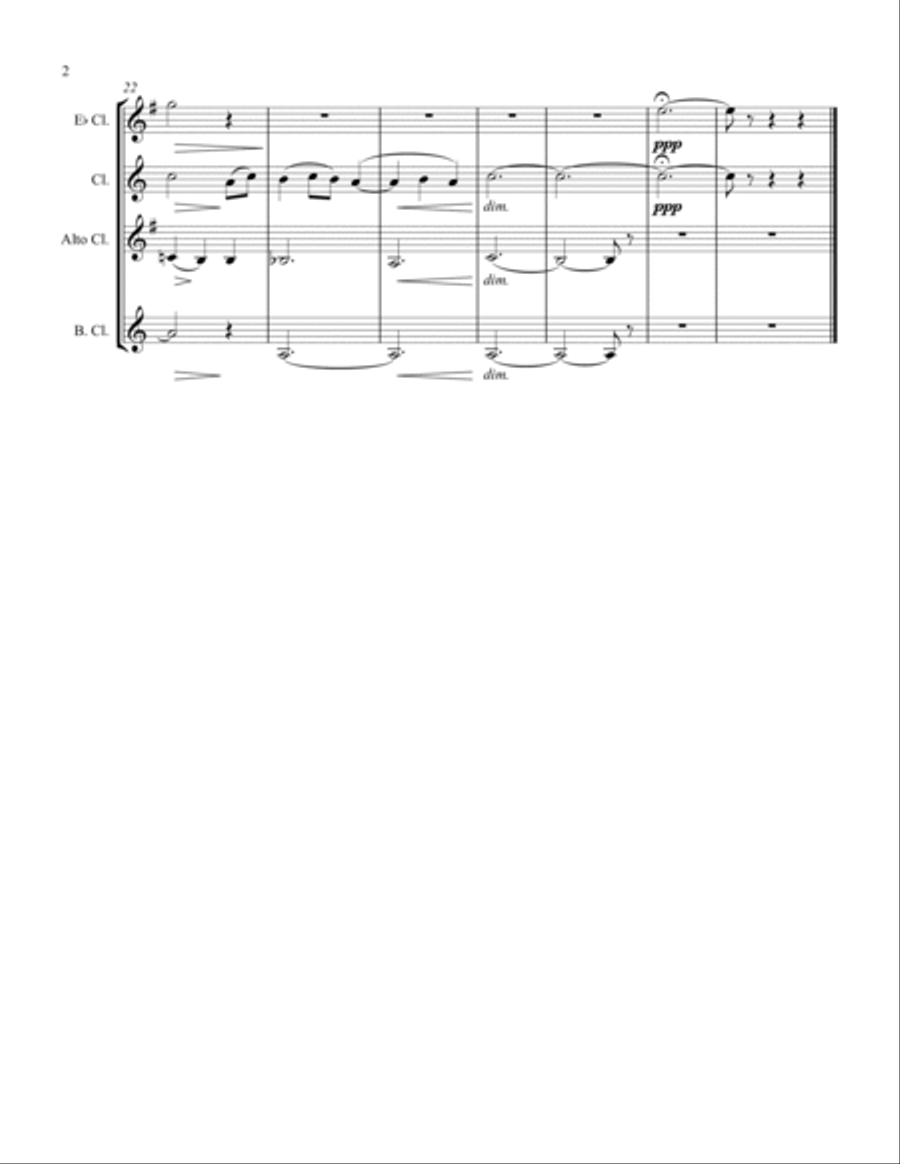 8 Russian Folksongs Cradle Song Woodwind Quartet scores gallery preview page 2