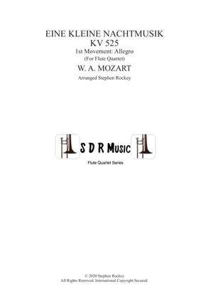 Book cover for Eine Kleine Nacht Musik 1st Movement Allegro for Flute Quartet